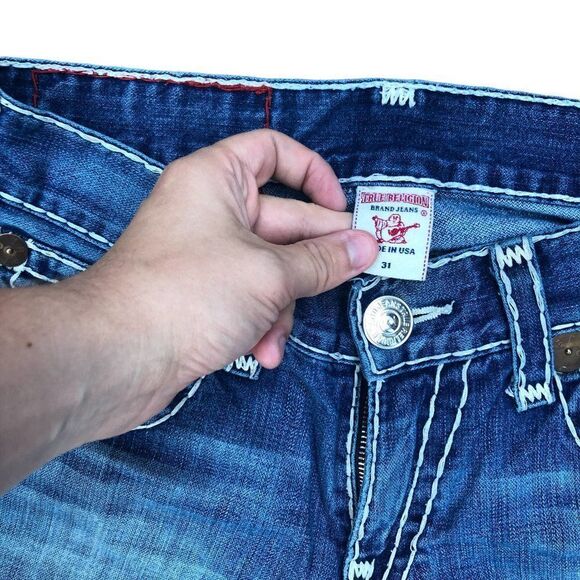 TRUE Religion Jeans Size 31 BILLY SUPER T Blue - Picture 6 of 7